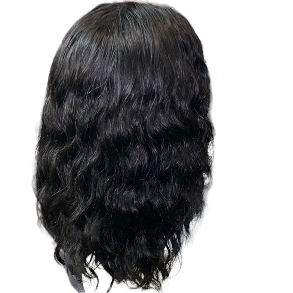 Wavy short lace front wig/ Human hair